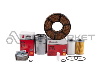 Kompletní sada filtrů pro traktor Ursus C-360-3P Filtr motorového oleje + palivový filtr + filtr zvedacího čerpadla + vzduchový filtr