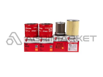 Sada filtrů pro traktor Ursus U1222/1224 U1604/1614 Olejový filtr + vložka olejového filtru + zvedací olejový filtr