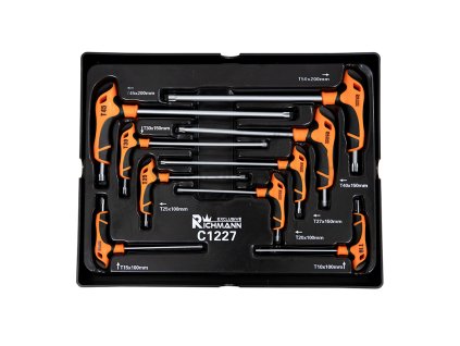 34166 sada imbusovych klicu torx t10 t50mm t rukojet c1227