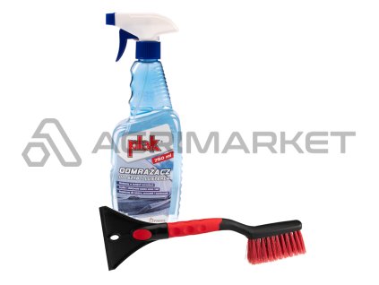 Plak rozmrazovač oken a zrcadel 750ml včetně smetáku a škrabky s rukojetí L:380