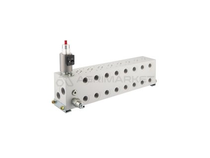 34529 2 pripojovaci deska ventilovy blok s 8sekcnim regulatorem prutoku cetop3 ng6