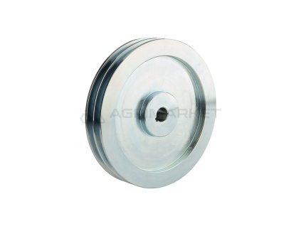 Dvojitá kladka pro dva řemeny 2x13 fi 200 / 19mm drážka pro pero 6mm