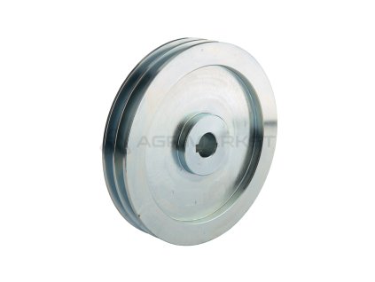 Dvojitá kladka pro dva řemeny 2x13 fi 200 / 24mm drážka 8mm
