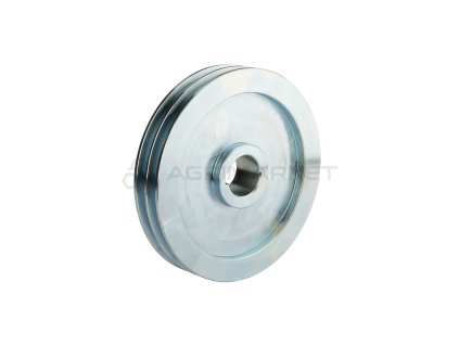 Dvojitá kladka pro dva řemeny 2x13 fi 200 / 38mm drážka 10mm