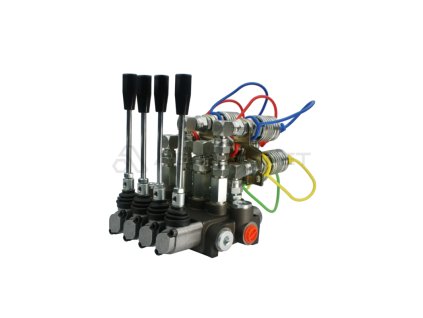 8024 hydraulicky monoblokovy rozvadec 4 sekcni 40l