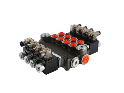 8108 hydraulicky monoblokovy rozvadec 4 sekcni 80l 12v
