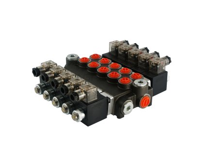 8111 hydraulicky monoblokovy rozvadec 5 sekcni 40l