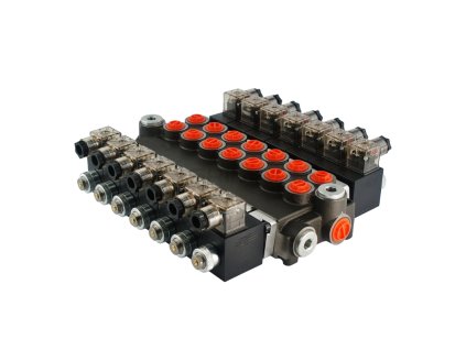 8138 hydraulicky monoblokovy rozvadec 7 sekcni 40l