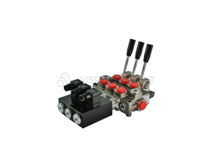 8171 hydraulicky monoblokovy rozvadec 3 sekcni 60l min