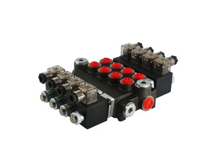 8210 hydraulicky monoblokovy rozvadec 5 sekcni 40l