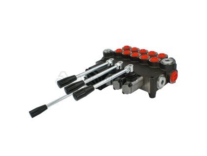 8249 hydraulicky monoblokovy rozvadec 5 sekcni 80l
