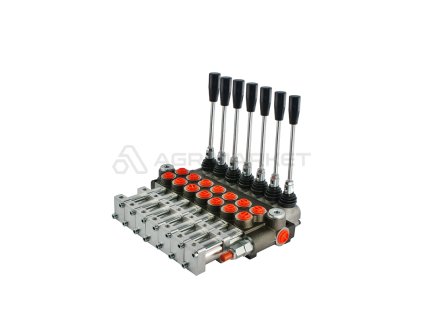 8306 hydraulicky monoblokovy rozvadec 7 sekcni 40l