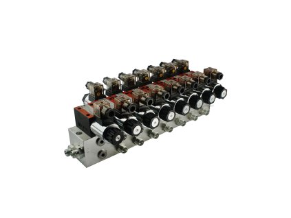 8318 hydraulicky rozvadec cetop 3 ng6 7 sekcni 60l min