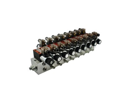 8351 hydraulicky rozvadec cetop 3 ng6 8 sekcni 60l