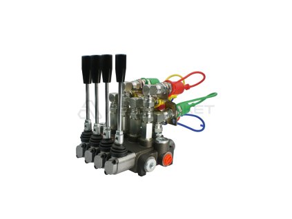 8369 hydraulicky monoblokovy rozvadec 4 sekcni 40l