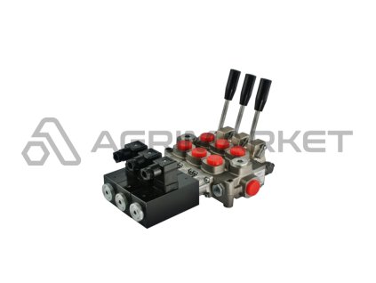 Hydraulický monoblokový rozvaděč 3 sekční 60L/min