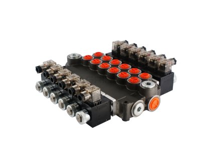 8573 hydraulicky monoblokovy rozvadec 6 sekcni 80l