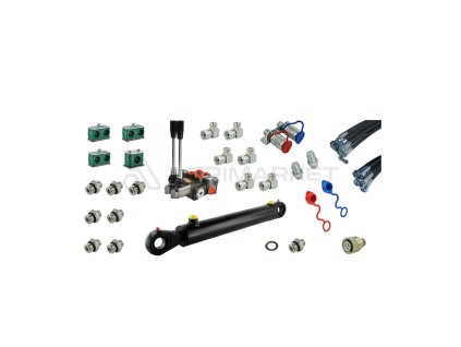 8624 kompletni hydraulicka sada pro ovladani celniho nakladace na traktorech zetor 5211 7211