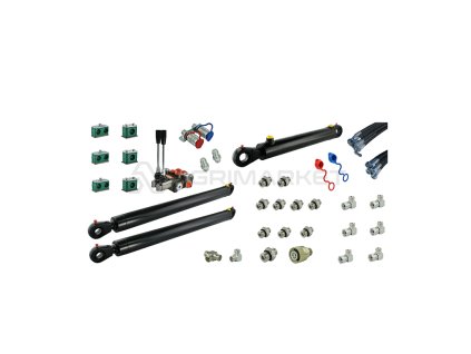 8627 kompletni hydraulicka sada pro ovladani celniho nakladace na traktorech zetor 5211 7211