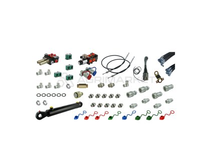 8636 kompletni hydraulicka sada pro ovladani celniho nakladace na traktorech zetor 5211 7211