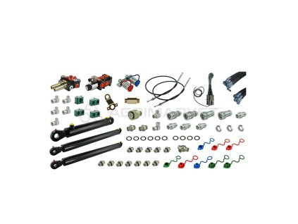 8639 kompletni hydraulicka sada pro ovladani celniho nakladace na traktorech zetor 5211 7211