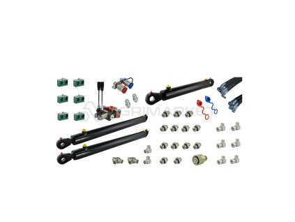 8663 kompletni hydraulicka sada pro ovladani celniho nakladace na traktorech zetor 5211 7211