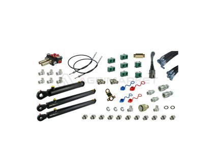 8666 kompletni hydraulicka sada pro ovladani celniho nakladace na traktorech zetor 5211 7211