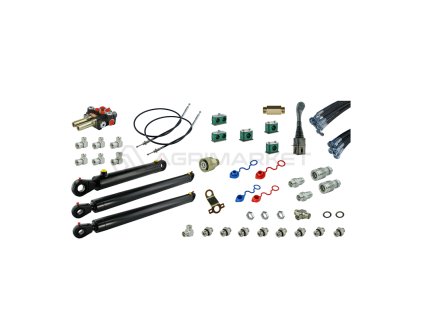 8669 kompletni hydraulicka sada pro ovladani celniho nakladace na traktorech zetor 5211 7211