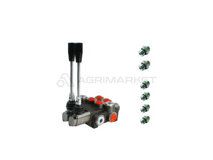 8801 hydraulicky monoblokovy rozvadec 2 sekcni 40l