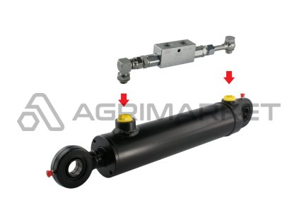 Hydraulický válec dvojčinný 63/32/200 zámek U25