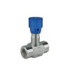 Dvoucestný hydraulický škrticí ventil VRFB 90 3/8" s přesnou regulací. Průtok: 30 l/min, max. tlak: 350 bar