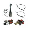 3sekce hydraulick  sada: 80L rozvaděč + 6/2 elektromagnetickě ventil + joystick s jedním tlačítkem + dva 3m kabely