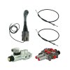 3sekce hydraulick  sada: 60L rozvaděč s plovoucí sekce + 6/2 elektromagnetickě ventil + joystick s jedním tlačítkem + dva 2m kabely