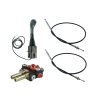 2sekce hydraulick  sada 40L/min: Joystick 1 tlačítko + 2x Kabel 1,5m + 2sek. rozvaděč 40L
