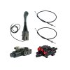 Hydraulick  sada 3sekce joystick 1 tlačítko + 2x 3m kabely + 2s rozvaděč 80l LS (1x plovoucí) + 6/2 elektromagnetickě ventil pro třetí sekce (drap k, krokoděl)