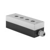 Pouzdro pro elektrické joysticky nebo manipulátory, čtyři otvory, s ucpávkou, montážní otvor 22mm