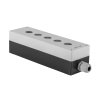 Pouzdro pro elektrické joysticky nebo manipulátory, pět otvorů, s vývodkou, montážní otvor 22 mm