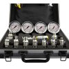 25550 5 sada diagnosticke sady pro mereni hydraulickeho tlaku servisni kufrik 4 analogove manometry 11 hrotu 85050003