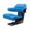 Univerzální dělené sedadlo PVC s loketní opěrkou pro traktory a stroje modré Ursus C-330 C-360 Massey Ferguson MF 235 a 255 Zetor