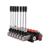 Hydraulický rozvaděč, 7 sekcí, 40 l/min 07P40A1A1A1A1A1A1A1GKZ1, ovládaný pákou