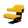 Univerzální dělené sedadlo PVC sedadlo s loketní opěrkou pro traktory a stroje žluté Ursus C-330 C-360 Massey Ferguson MF 235 a 255 Zetor