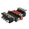 Hydraulický monoblokový rozvaděč 4 sekční 80L 24V