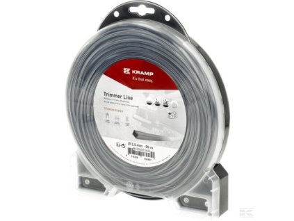 zaci struna 2 5mm 59m ctyrhranna titanium power seda kramp