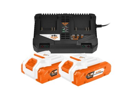dva akumulatory 20 v 4 ah alfa up 2400e s dvojitou nabijeckou 44e