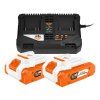 dva akumulatory 20 v 4 ah alfa up 2400e s dvojitou nabijeckou 44e