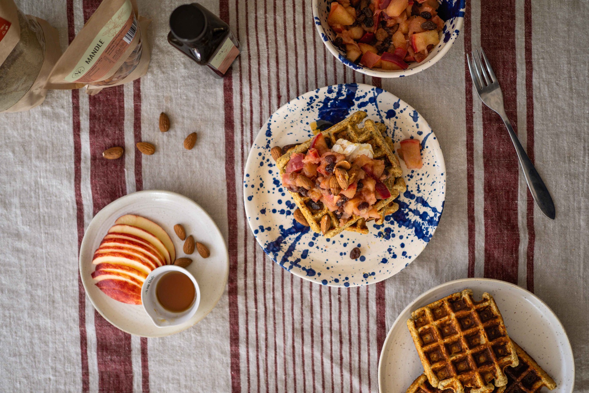 RECEPT: Proteinové mandlové vafle