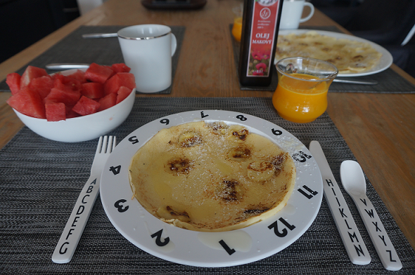 Recept: Banánová palačinka s makovým olejem