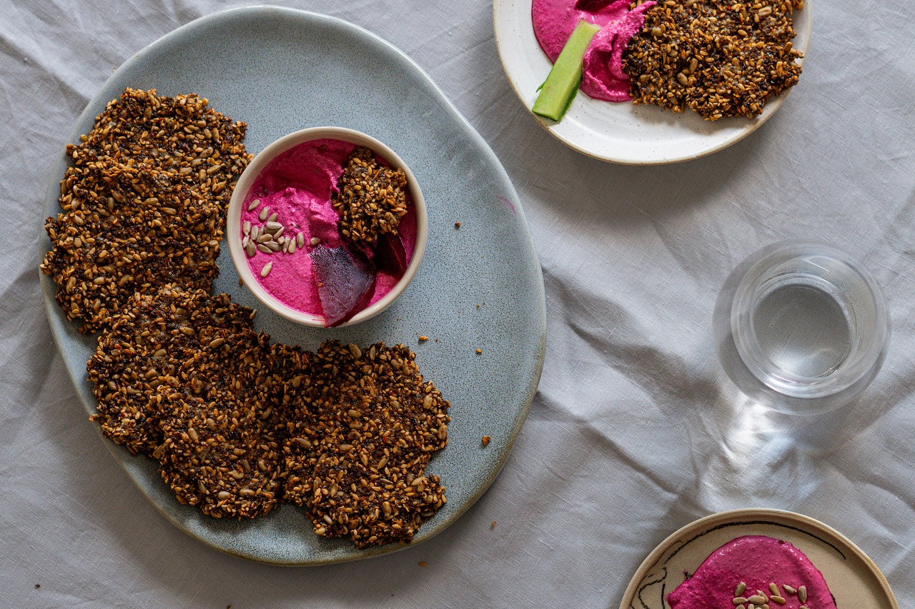 Recept: Dýňové semínkové krekry