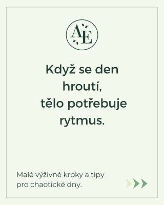 Jak udržet rytmus, když se den hroutí? Protože některé dny se prostě nepovedou. Nejde všechno podle plánu. A právě tehdy...