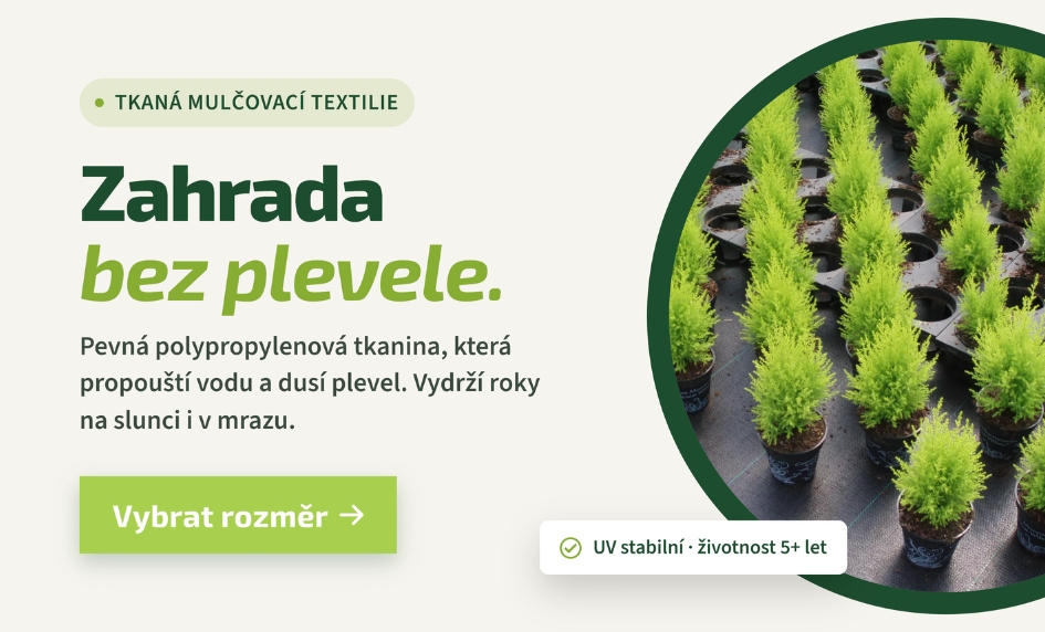 Tkaná mulčovací textilie